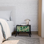 VERDANT PLEASURES Nightstand in Black Finish