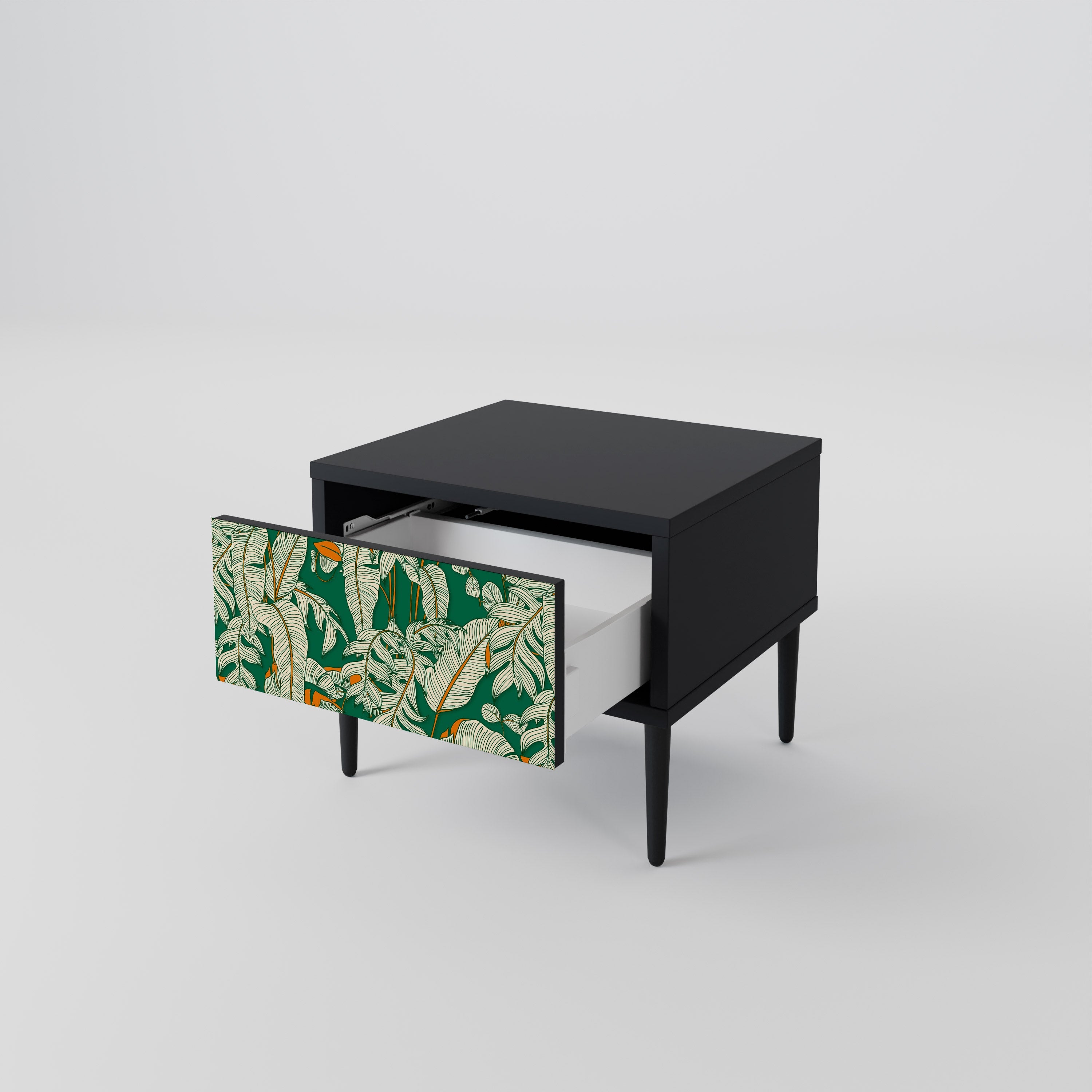 VERDANT PLEASURES Nattduksbord i svart finish