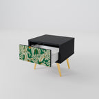 VERDANT PLEASURES Nightstand in Black Finish