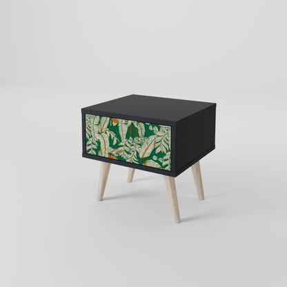 VERDANT PLEASURES Nightstand in Black Finish