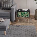 VERDANT PLEASURES Nightstand in Black Finish