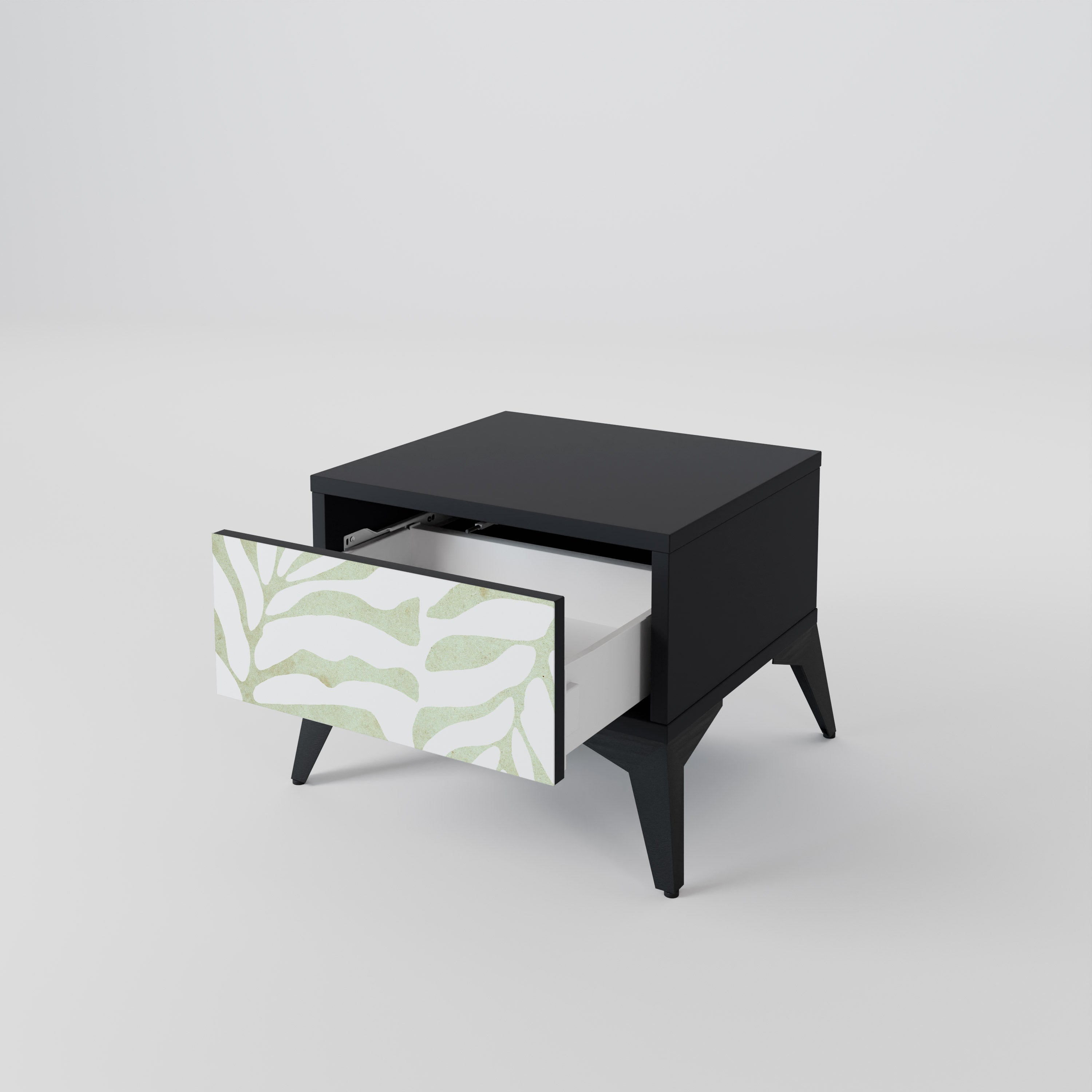 BOTANICAL SPARK nattduksbord i svart finish
