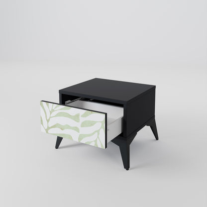 BOTANICAL SPARK nattduksbord i svart finish