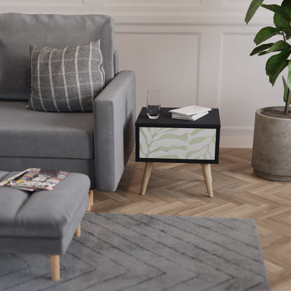 BOTANICAL SPARK nattduksbord i svart finish