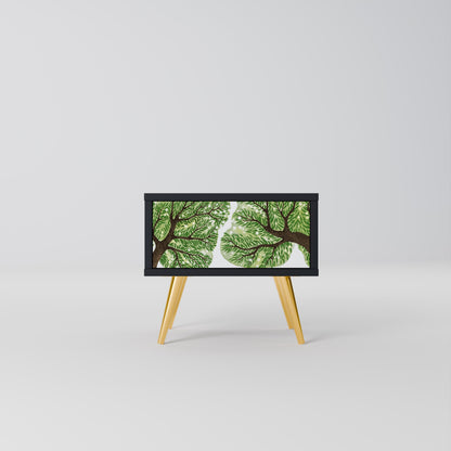 WILDERNESS DASH Nightstand in Black Finish