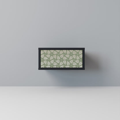 LEAVES ON GREEN Nightstand in Black Finish