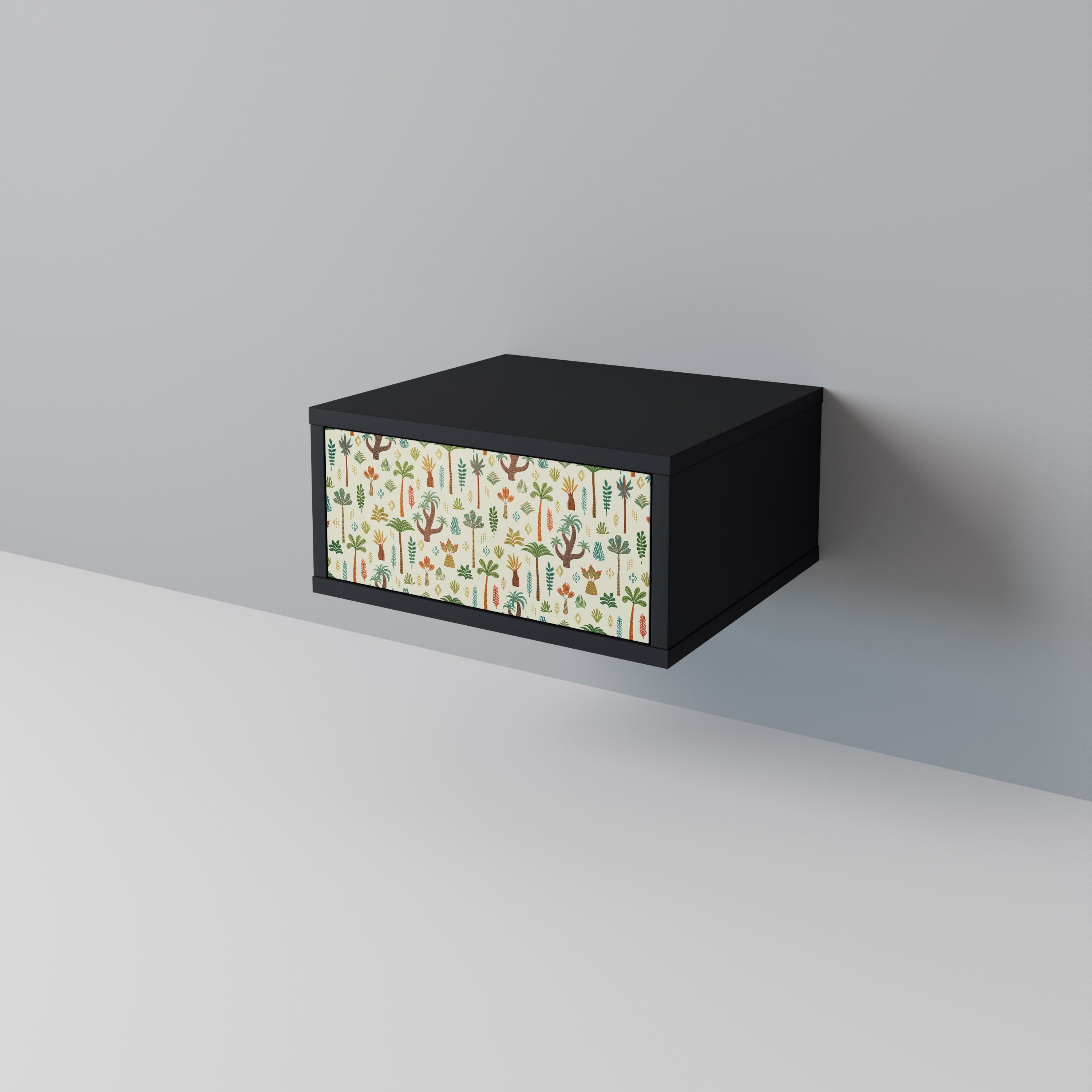PALM SPRING Nattduksbord i svart finish