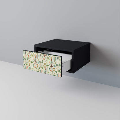 PALM SPRING Nattduksbord i svart finish