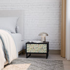 PALM SPRING Nattduksbord i svart finish