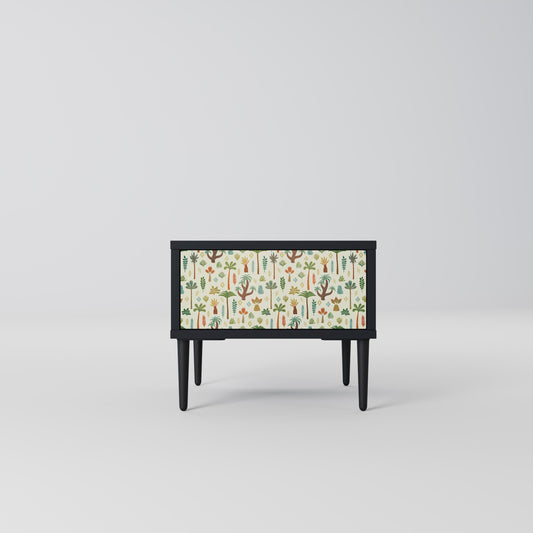 PALM SPRING Nightstand in Black Finish