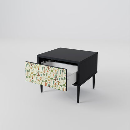 PALM SPRING Nattduksbord i svart finish