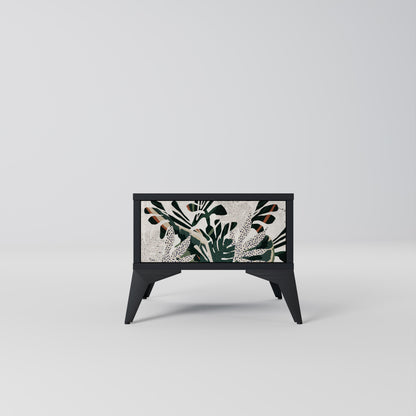 VERDURE FORMATION Nightstand in Black Finish