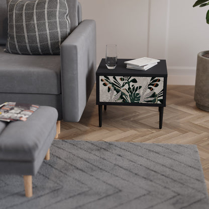 VERDURE FORMATION Nightstand in Black Finish