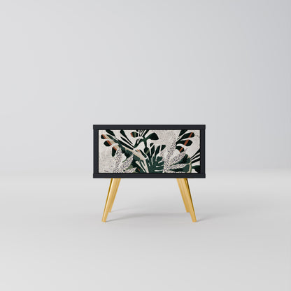 VERDURE FORMATION Nightstand in Black Finish