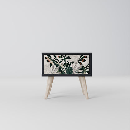 VERDURE FORMATION Nightstand in Black Finish