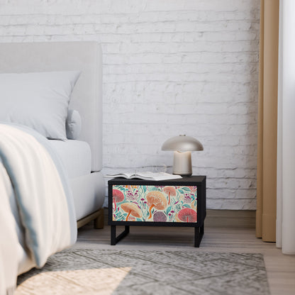 FUNGUS FANTASY Nightstand in Black Finish