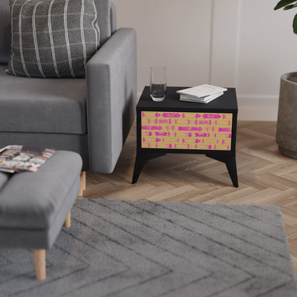 SKATEBOARD ARTISTRY Nightstand in Black Finish