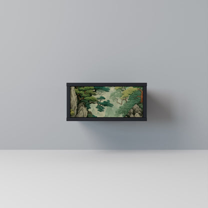 VERDURE ABYSS Nightstand in Black Finish