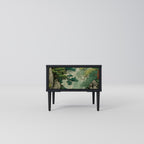 VERDURE ABYSS Nightstand in Black Finish