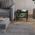 VERDURE ABYSS Nightstand in Black Finish