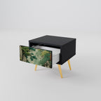 VERDURE ABYSS Nightstand in Black Finish