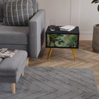 VERDURE ABYSS Nightstand in Black Finish