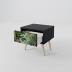 VERDURE ABYSS Nightstand in Black Finish