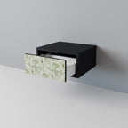 FENNEL BALDACHIN Nightstand in Black Finish
