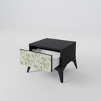 FENNEL BALDACHIN Nightstand in Black Finish