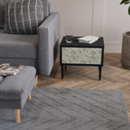 FENNEL BALDACHIN Nightstand in Black Finish