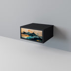 OMINOUS MOUNTAINS Nightstand in Black Finish