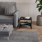 OMINOUS MOUNTAINS Nightstand in Black Finish