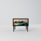 OMINOUS MOUNTAINS Nightstand in Black Finish