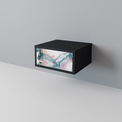 VELVET CROSSING Nightstand in Black Finish