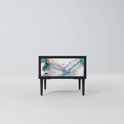 VELVET CROSSING Nightstand in Black Finish