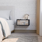 TROPISKA FORMER Nattduksbord i svart finish