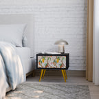 COCOA FRUITS Nightstand in Black Finish