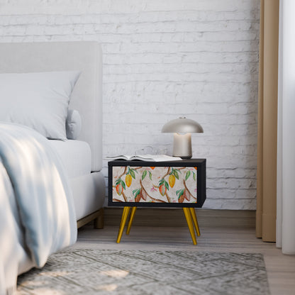 COCOA FRUITS Nightstand in Black Finish