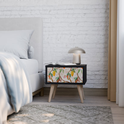 COCOA FRUITS Nightstand in Black Finish