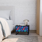 CACTUS VIBES Nightstand in Black Finish