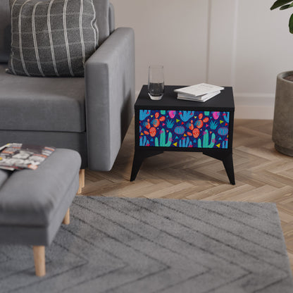 CACTUS VIBES Nattduksbord i svart finish
