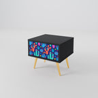 CACTUS VIBES Nightstand in Black Finish