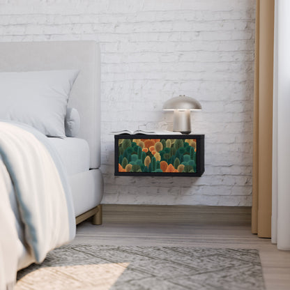 AUTUMN KALEIDOSCOPE Nightstand in Black Finish