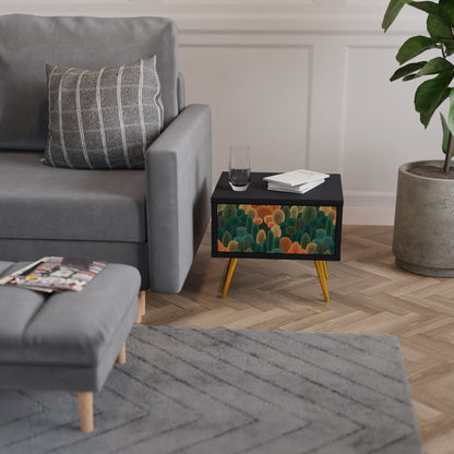 AUTUMN KALEIDOSCOPE Nightstand in Black Finish