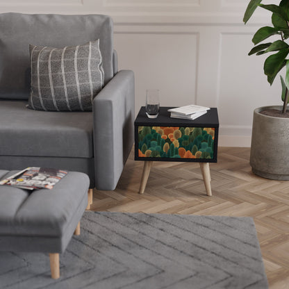 AUTUMN KALEIDOSCOPE Nightstand in Black Finish