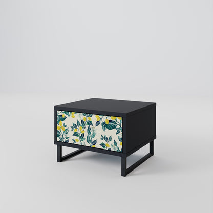 LEMON TREE Nightstand in Black Finish