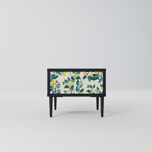 LEMON TREE Nightstand in Black Finish