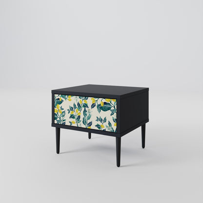 LEMON TREE Nightstand in Black Finish