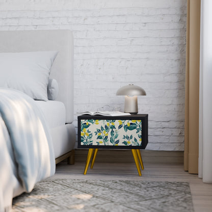 LEMON TREE Nightstand in Black Finish