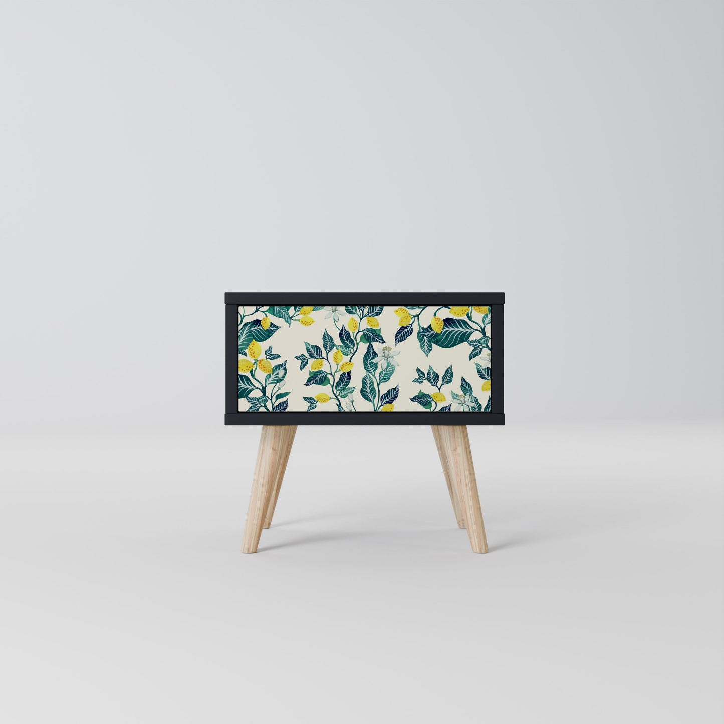 LEMON TREE Nightstand in Black Finish